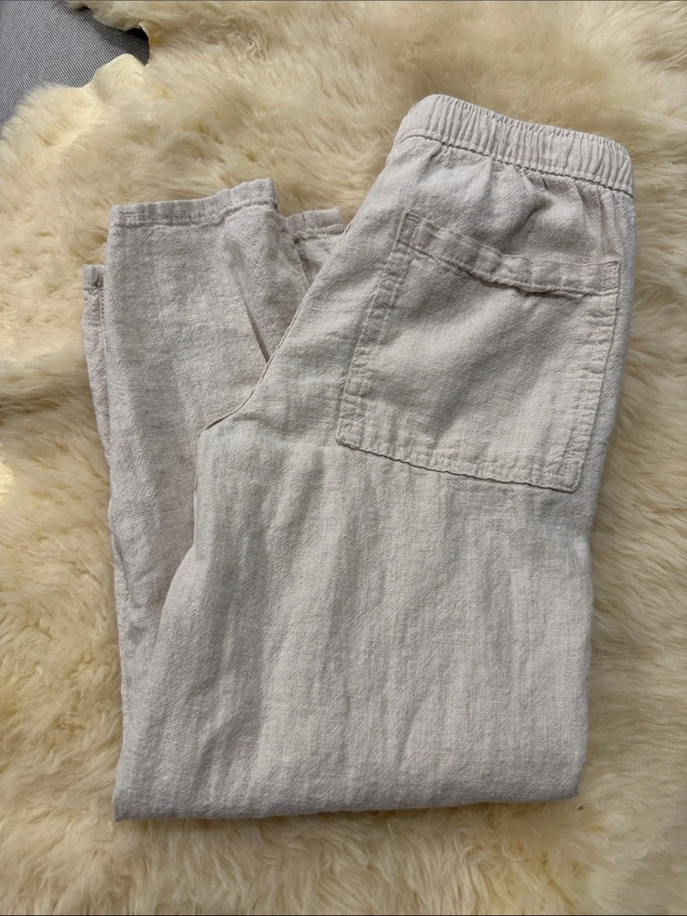 Boys Cotton/Linen Blend Pant